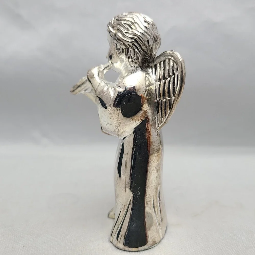 Vintage Godinger Silver Art Company Angel Cherubs Salt & Pepper Shakers With Box